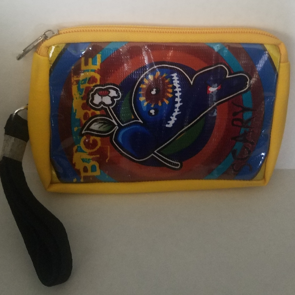 Yellow Scary Factory Coin purse wallet NEW